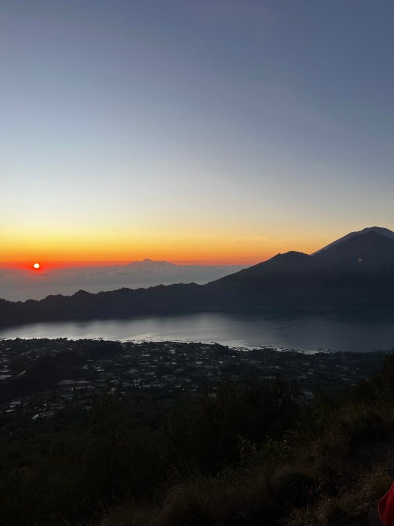 sunset mount batur, bali